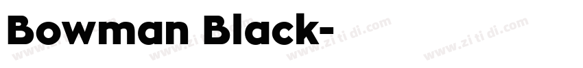Bowman Black字体转换
